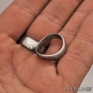 Kovaný nerezový snubní prsten - FOREVER Klasik