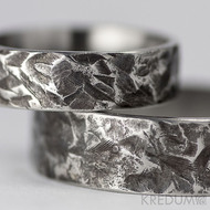 Kovaný nerezový snubní prsten - Archeos