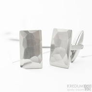 Rock - matn - Kovan manetov knoflky z nerezov oceli