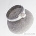 Kovaný zásnubní prsten s perlou - Siona damasteel a pravá říční perla cca 5 mm, sturktura čárky, lept světlý jemný, profil A - vel. 52, šířka hlavy 5,5 mm, šířka do dlaně 4 mm -  et 146