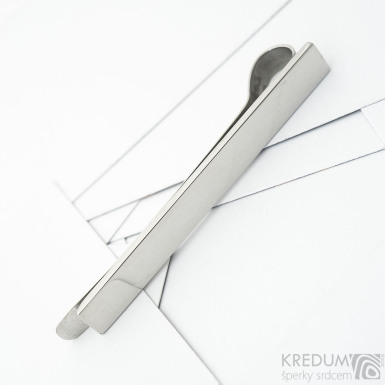 Reflex - Jednoduchá nerezová spona na kravatu, lesklá, SK3684