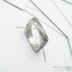 Round square, devo - Kovan prsten damasteel, SK1354