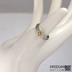 Snubní prsten kovaná nerezová ocel damasteel - PRIMA se zlatou ozdobou - velikost 50