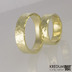Golden Draill yellow - Zlaté snubní prsteny