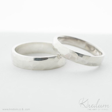 Rock silver - matný - stříbrný snubní prsten