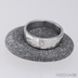 Draill + čirý diamant 1,5 mm - Prsten kovaná nerezová ocel