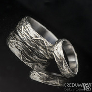 Motaný snubní prsten nerezový - Gordik