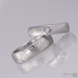 Snubn prsteny damakov ocel - Prima damasteel, sturktura devo, hrubost stedn, svtl + ir diamant 2,3 mm, velikost 62