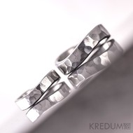 Kovaný nerezový snubní prsten - FOREVER Draill 