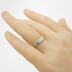 Archeos snubn prsten gold white (1)