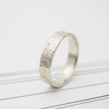 Archeos gold white - zlat snubn prsten
