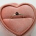 Ice Kiss - zlat zsnubn prsten s grantem, vel.52 - CR6260