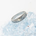 Zsnubn prsten s diamantem - Siona damsteel a diamant 1,7 mm vsazen do zlata - struktura devo, lept tmav stedn, profil B - vel. 50, ka 4,5 mm hlava a 3 mm v dlani - k 2522