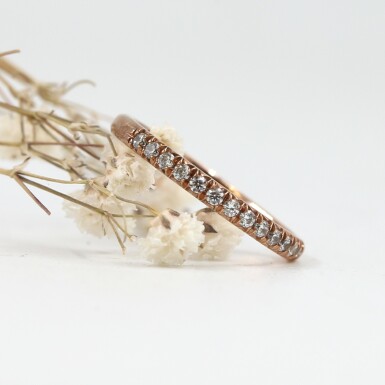 Sirael red - prsten z ervenho zlata s brilianty