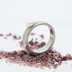 Draill s perlou - Kovaný prsten z nerezové oceli - velikost 49,5; šířka 5 mm; tloušťka 1,5 mm, bílá perla průměr 4,6 mm - produkt SK2697