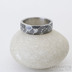 Draill tmavý a čirý diamant 1,7 mm - 52, šířka 5,5 mm, tlouš´tka střední - Ocelový zásnubní prsten, k 2512 (4)