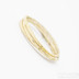 Golden Plain draill yellow - Zlat snubn prsten