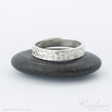 Marro silver - stříbrný snubní prsten - SK4058