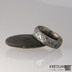 Snubn prsten damasteel - Rock, struktura rky, lept tmav hrub, profil B+CF - vel. 61, ka 7 mm - et 1235