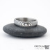 Zsnubn prsten damasteel - Prima, vzor rky, zatmaven + ir diamant 1,5 mm, velikost 48, ka 4 mm, profil B - Etsy 1656