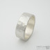Snubn prsteny stbro - Natura silver, matn + ir diamant 2 mm, velikost 62, ka 10 mm - et 2387