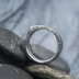GLINT voda - Kovaný prsten z oceli damasteel, SK1624