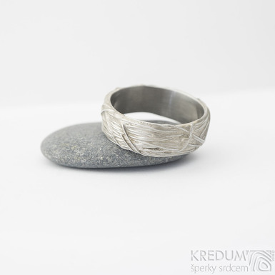 Gordik - motan snubn prsten z nerezov oceli - SK2238