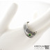 Intimity a brouen smaragd 3,5 mm do Au - velikost 56, ka hlavy 8 mm do dlan 5 mm, tlouka hlavy 3 -3,5 mm, struktura TW 100% zatmaven a matn sk1458 (4)