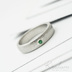 Zsnubn prsten se smaragdem - Prima damasteel a brouen smaragd vsazen do stbra, struktura devo, lept svtl jemn, vel. 52, profil B, ka 4,5 mm - k 5135