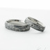 Snubn prsteny damasteel, vzor voda, lept tmav hrub, profil B+CF, velikost 52, ka 5mm, tlouka 1,7mm - k 5989