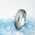Kasiopea steel - vel 58, šířka 5 mm, tloušťka střední,  dřevo - lept 75% zatmavený, profil E - Snubní prsteny damasteel
