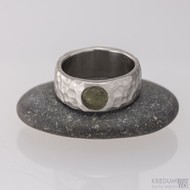 Klasik marro a vltavn - 48, ka 6,7 mm, tlouka 1,8 mm, prmr kamene 5,7 mm - Nerezov snubn prsten - S1452