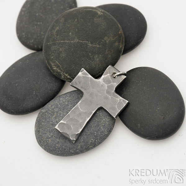 Kek s okem, devo - Kovan pvsek damasteel, tvar, damasteel devo svtl