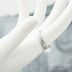Liena s bílou perlou - vel 53,5, šířka hlavy 5,5mm dlaň 3mm, voda - lept 75% SV, perla 6,2mm - Damasteel zásnubní prsten