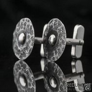 Baobab Silver - manetov knoflky damasteel a stbro, produkt . 2145