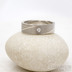 Mokume gane a diamant 2 mm - Stbro + palladium - velikost 52, ka 5,4 mm, tlouka 1,4 mm, profil C - Zsnubn prsten, SK1789 (10)