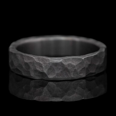 Archeos tantal - matn� - vel. 61 - ru�n� vyr�b�n� snubn� prsten z tantalu, CR6482