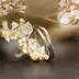 Plain gold white Natura - zlat snubn prsten