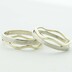 prsteny kombinace Natura gold white + Plain gold yellow 6997