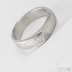Diamantový zásnubní prsten - Siona damsteel, struktura dřevo, lept světlý střední a 2,7 diamant
