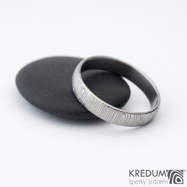 Prima - koleka - Snubn prsten damasteel, SK1301