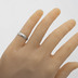 Zsnubn prsten s diamantem - PRIMA damasteel, struktura rky, hrubost stedn, svtl + ir diamant 2 mm, velikost 50, ka 4 mm, tlouka Stedn (do 2 mm), profil B - k 2959