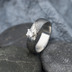 Prima Princezna a zirkon 3,5 mm - 58,  5,5 mm, tl. 1,5 mm, profil B, devo 75% TM - Damasteel zsnubn prsten - sk1767 (4)