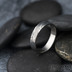 Prima voda - Kovaný snubní prsten z oceli damasteel, SK1620
