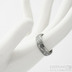 Snubní prsten damasteel - Prima, voda - vel. 52, šířka 5,5 mm, tloušťka 1,7mm, lept tmavý střední, profil B+CF - sk2219