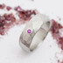 prsten Natura s brouenm rubnem 2 mm vsazenm do stbrnho lka - velikost 51, ka 6 mm, tlouka stedn, profil B - k 2775