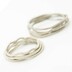 Plain gold white - zlat snubn prsten