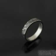 Rock BG tmav - velikost US 4,25 (47,5), ka 3,5 mm - Nerezov prsten  - et 1902 (2)