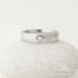Zásnubní prsten s diamantem - Rock damasteel, struktura dřevo, lept světlý jemný, lesklý - vel. 52, šířka 4,5 mm, tloušťka střední, čirý diamant 1,7 mm - Damasteel snubní prsteny - k 2266