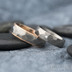 Rocky titan red - vel 63, š 6 mm a Skalák titan 1,7 mm diamant vel 52,5, š 5mm - Zlaté a titanové snubní prsteny - k 1311 (2)